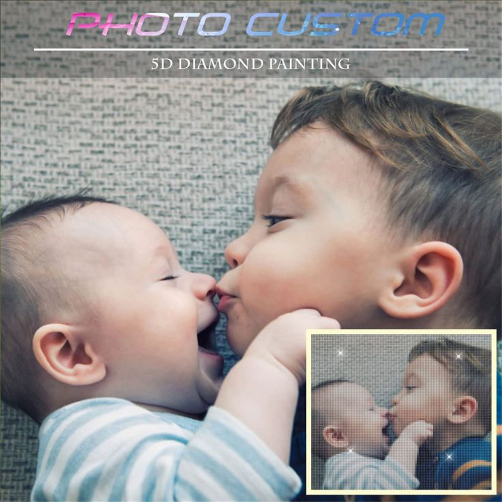 HUACAN Customized Photo 5D Diy - Photo Mosaic Print avaliação e preço