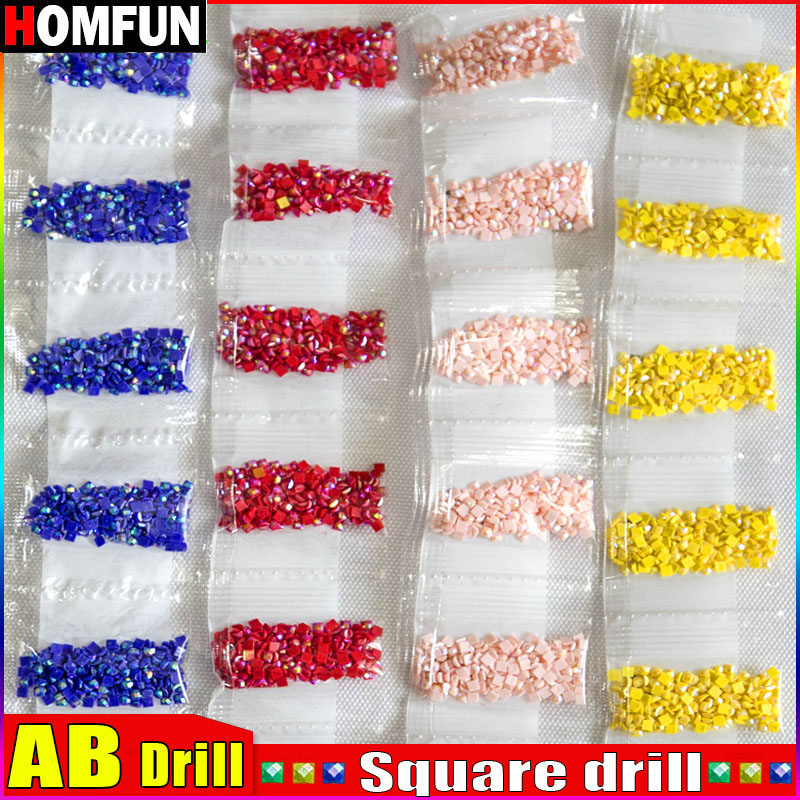 HOMFUN AB Square Drill DIY Dia - Photo Mosaic Print avaliação e preço