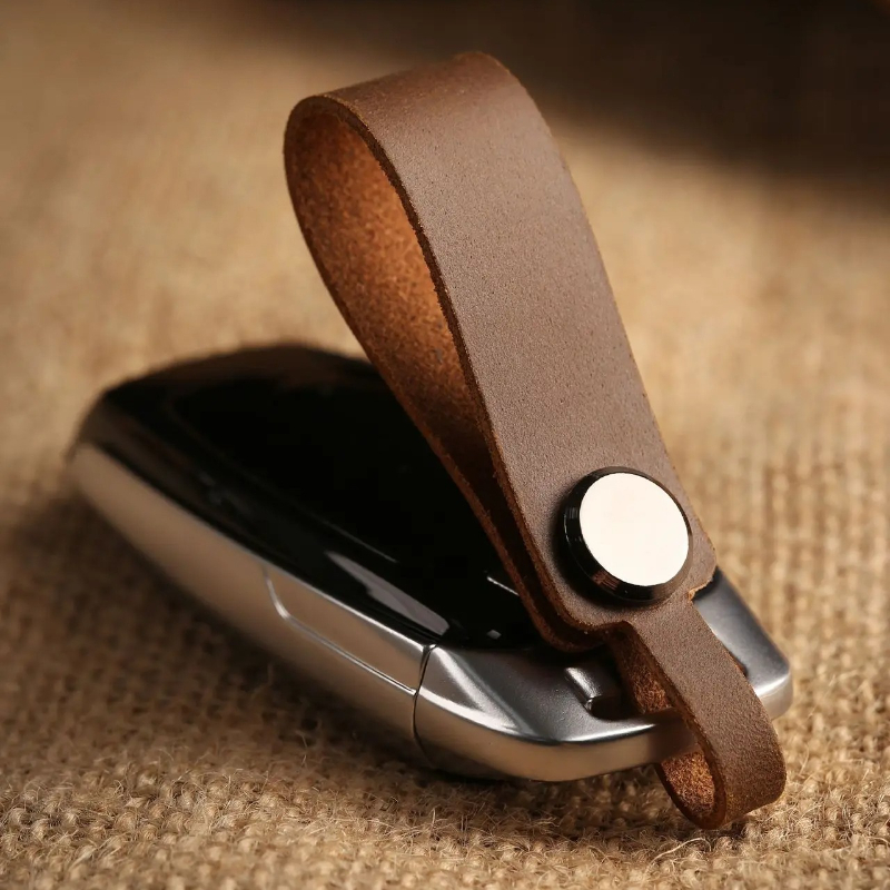 Custom LOGO Genuine Leather Ke - Initial Ring Custom avaliação e preço