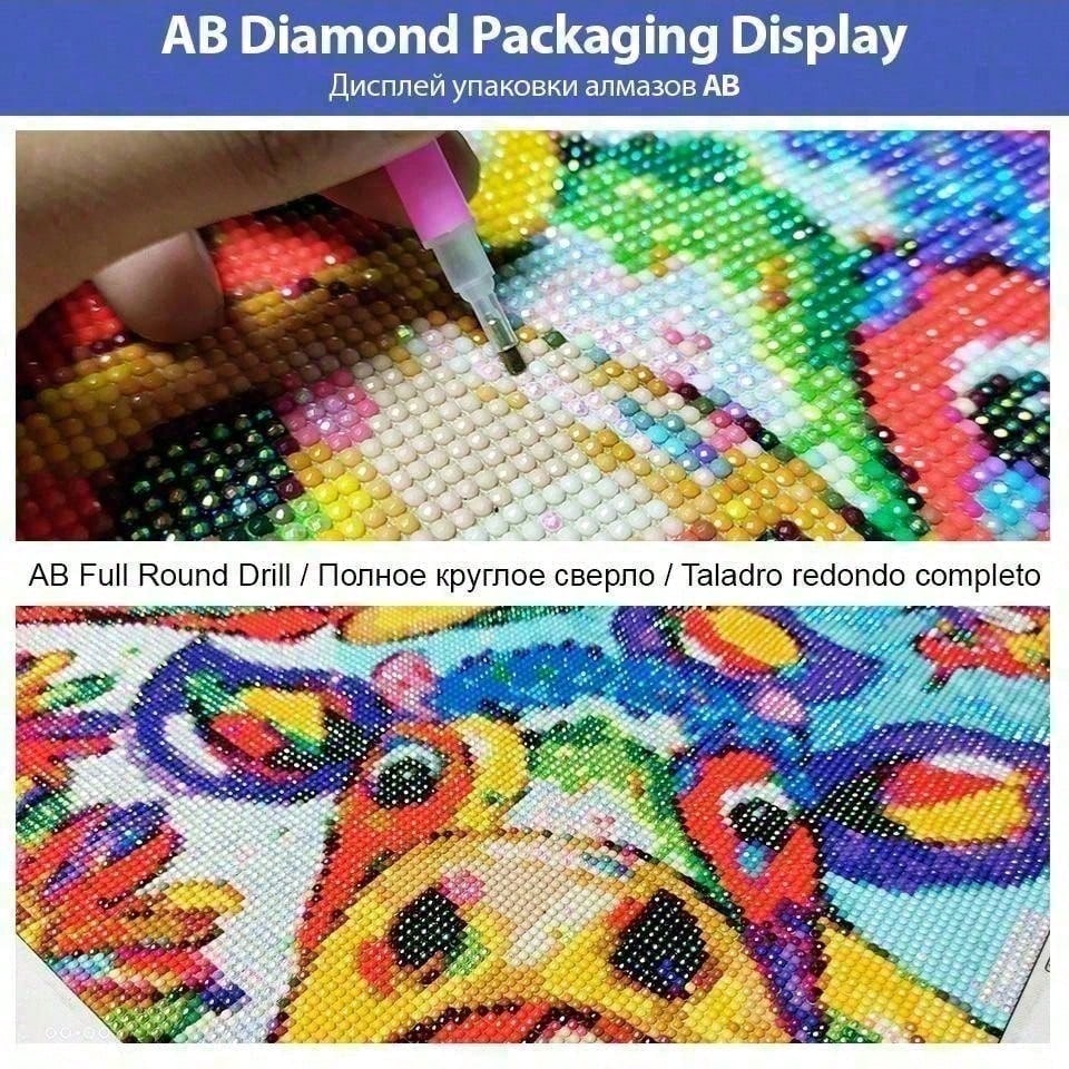 1 piece - 5D-DIY - Flocking cl - Photo Mosaic Print avaliação e preço