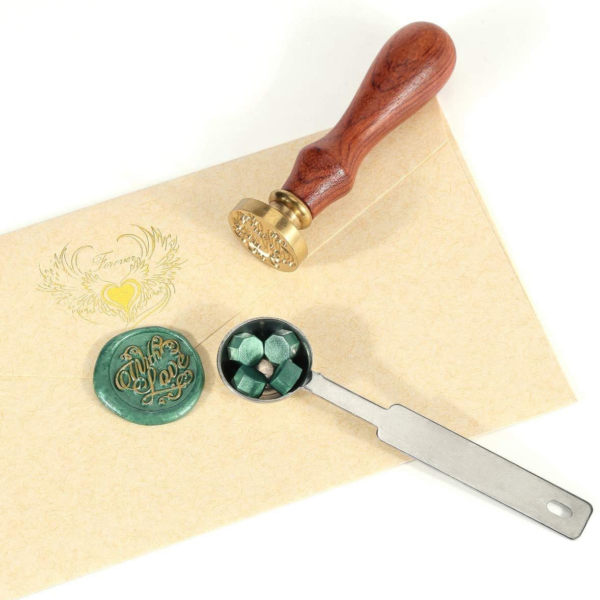 AT84-Sealing Wax Beads, 200 Pi - Wax Seal Letter Kit avaliação e preço