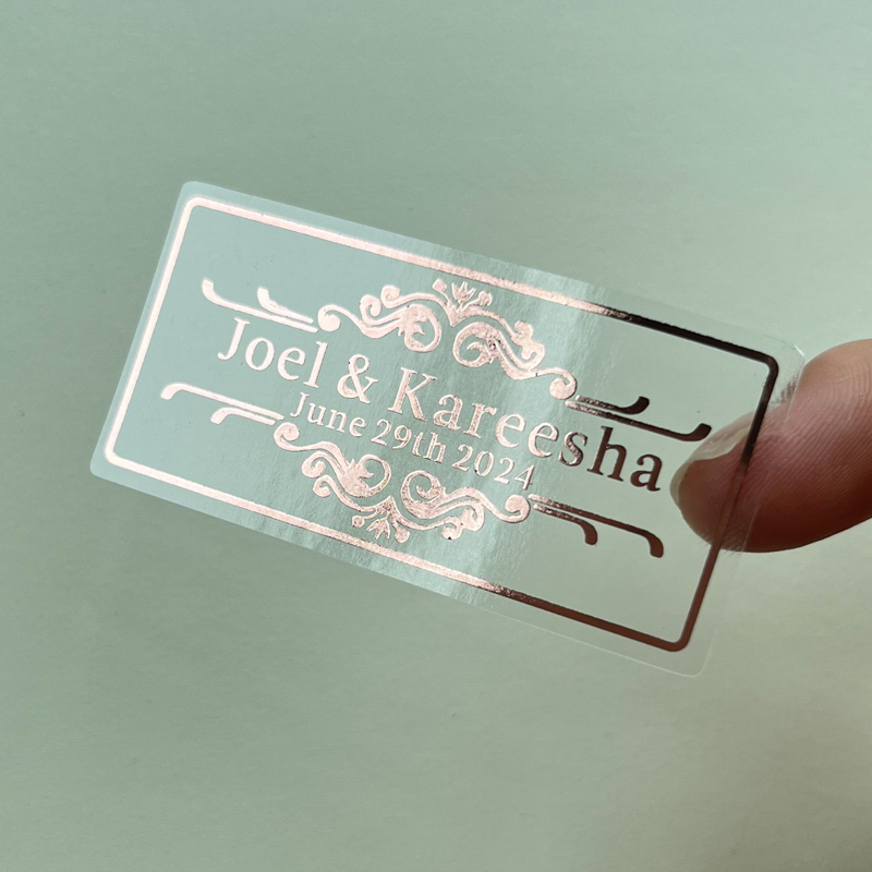 Personalized Real Silver Foil  - Personalised Candle Label avaliação e preço