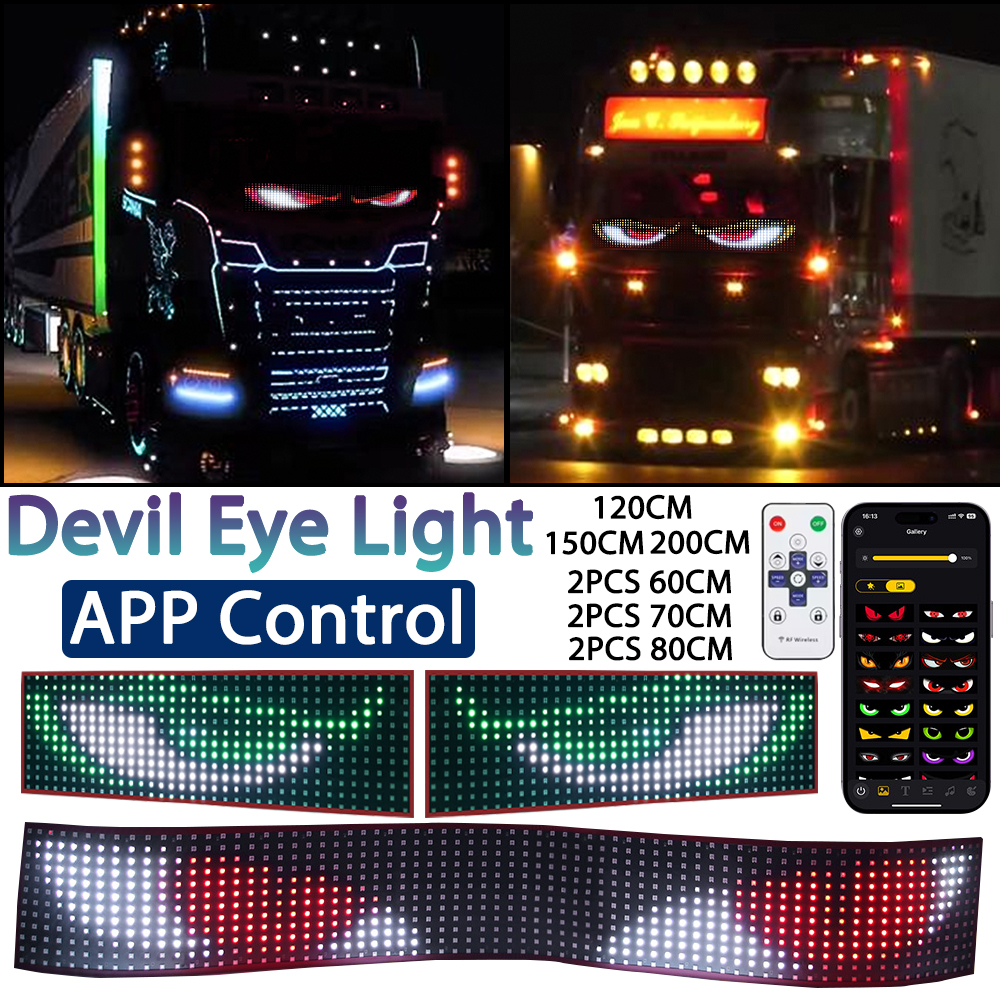 Truck Devil Eyes LED Light APP - Custom Map Poster avaliação e preço