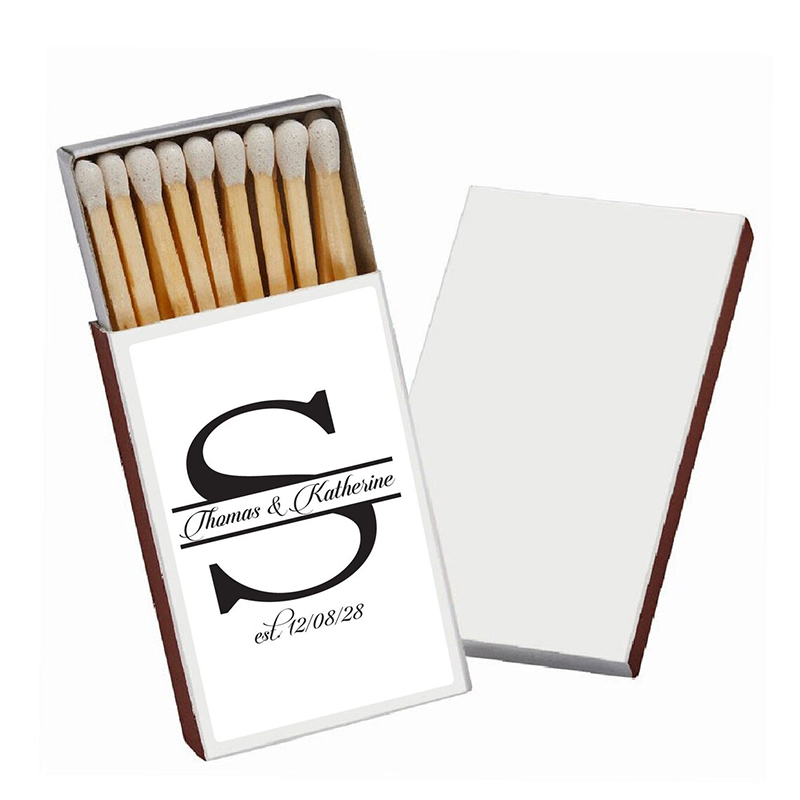 50/100PCS Personalized Matchbo - Personalised Candle Label avaliação e preço