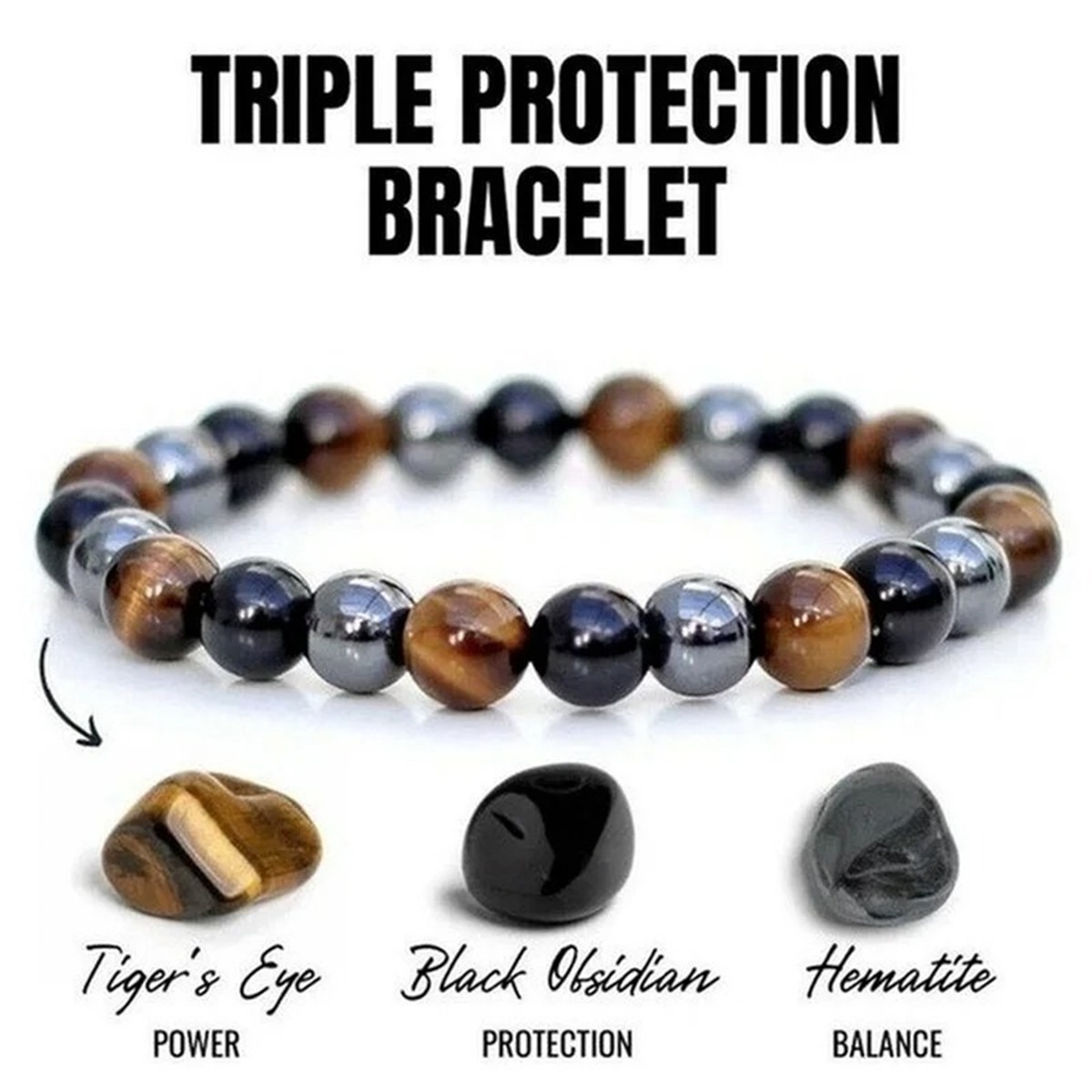 Man Bracelets Magnetic Hematit - Coordinates Bracelet avaliação e preço
