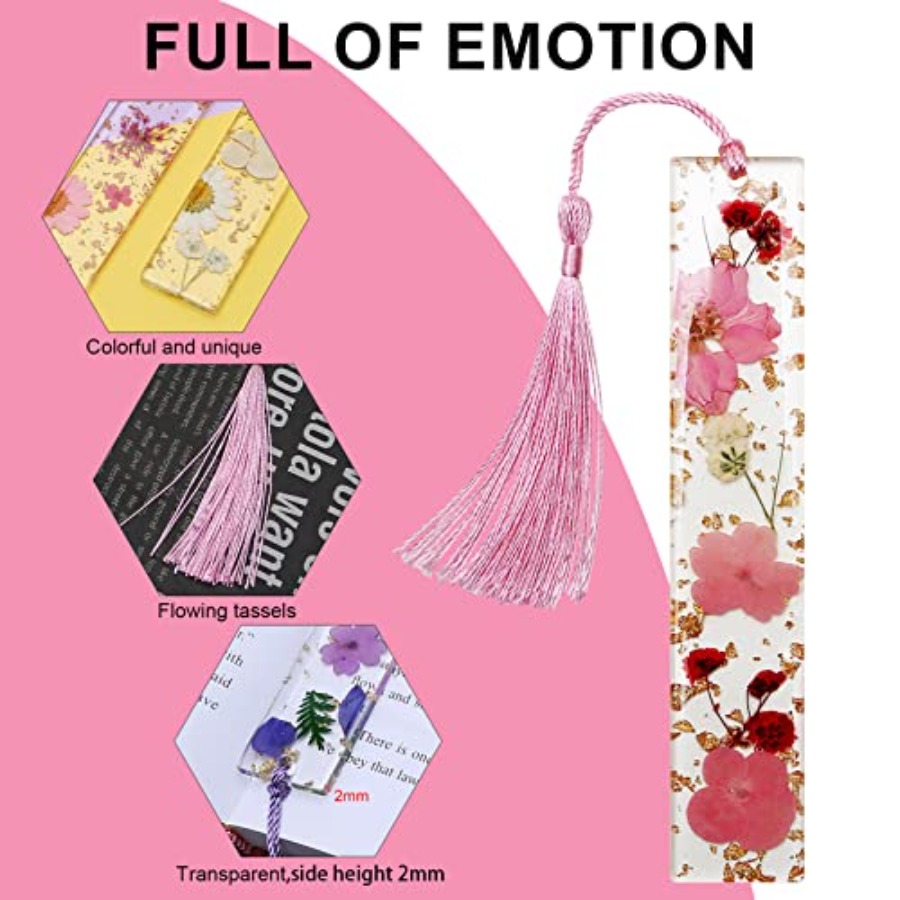 Bookmarks for Women, Book Mark - Dried Flower Bookmark avaliação e preço