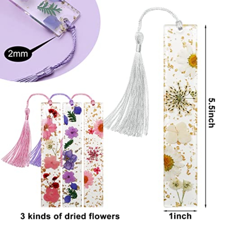 Bookmarks for Women, Book Mark - Dried Flower Bookmark avaliação e preço