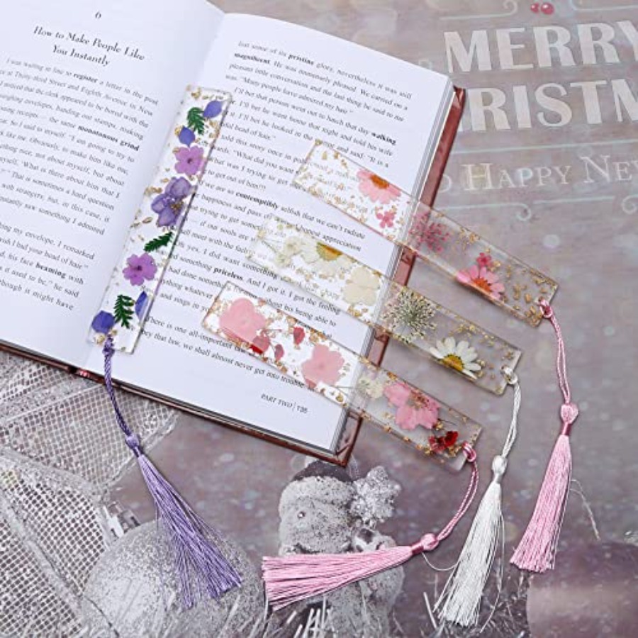 Bookmarks for Women, Book Mark - Dried Flower Bookmark avaliação e preço