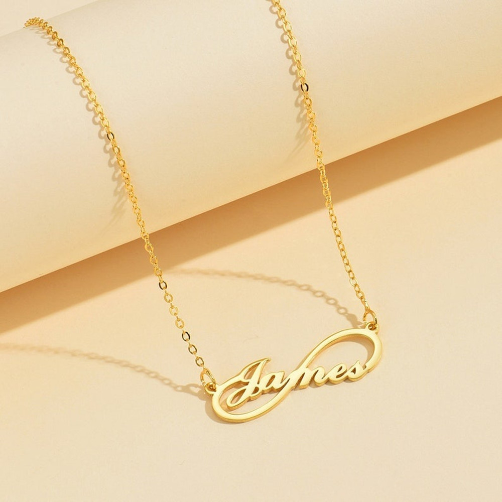 Custom Infinity Name Necklace  - Birth Flower Necklace avaliação e preço