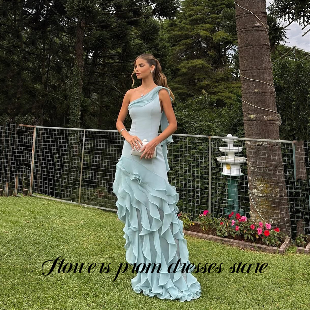 Flowers Sky Blue Party Dress L - Custom Night Sky avaliação e preço